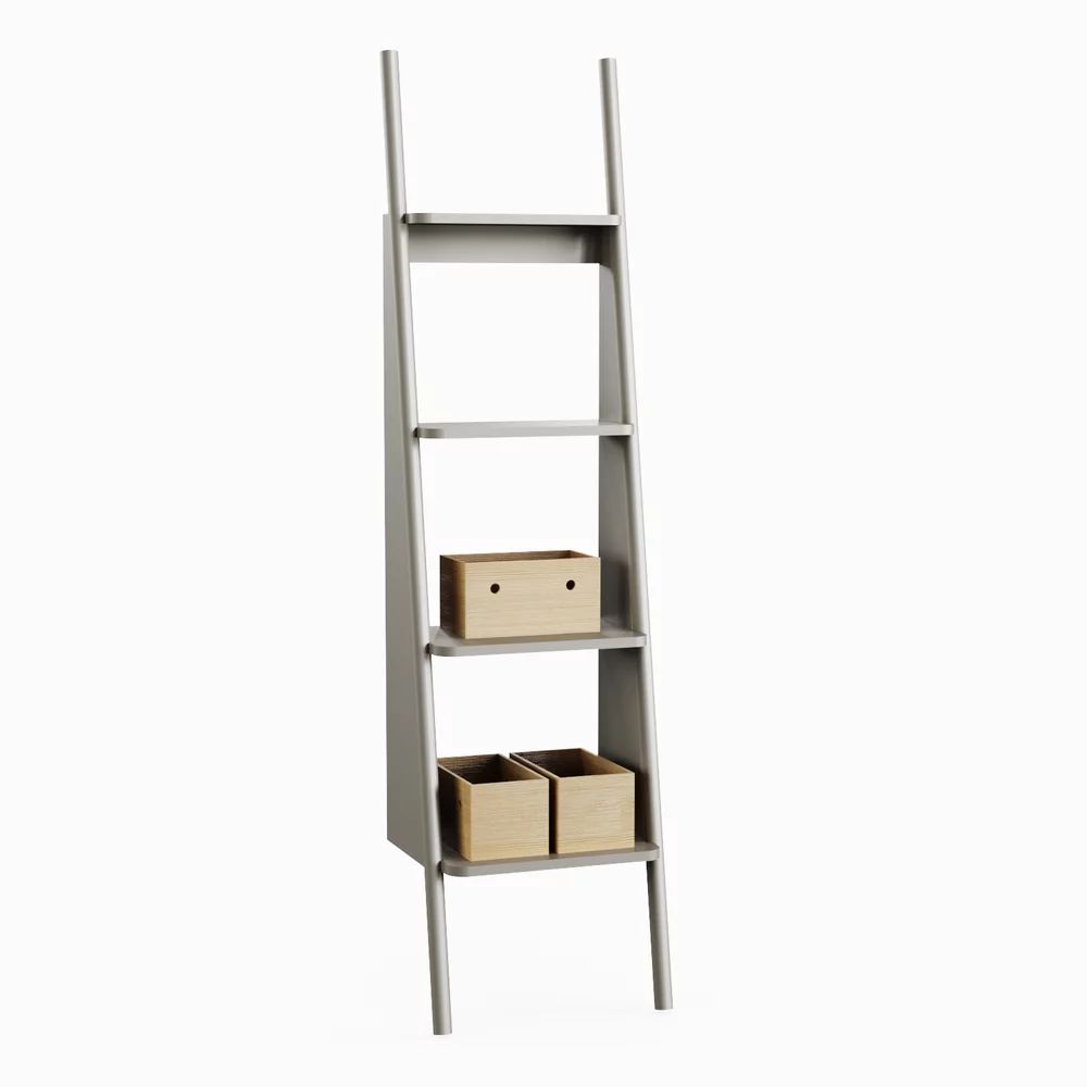 Etajera cu 4 rafturi gri Krofam Dukla 152 cm