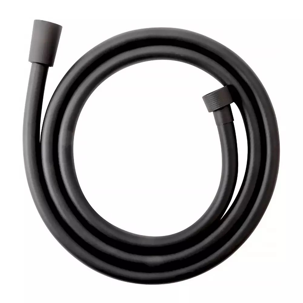 Furtun de dus FDesign Inula 150 cm negru mat