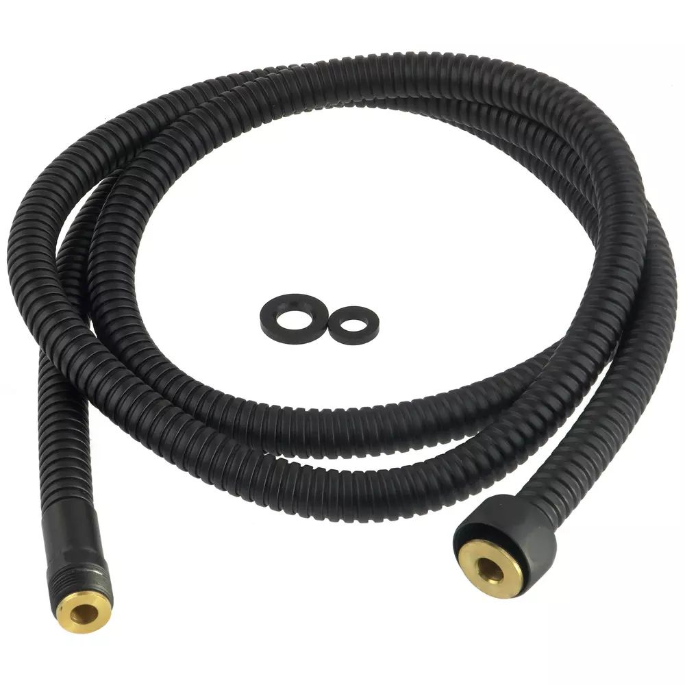 Furtun de dus pentru baterii de baie Deante negru