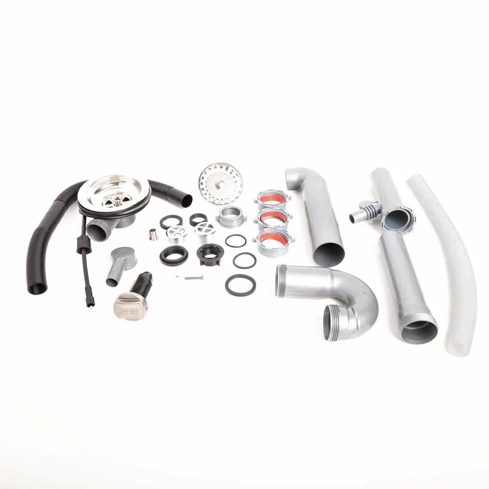 Kit sistem scurgere Franke finisaj inox lucios pentru chiuvete cu 1 cuva
