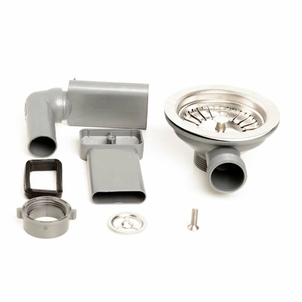 Kit sistem scurgere Franke pentru chiuvete cu 1 cuva ventil 3 1/2 inch finisaj inox lucios