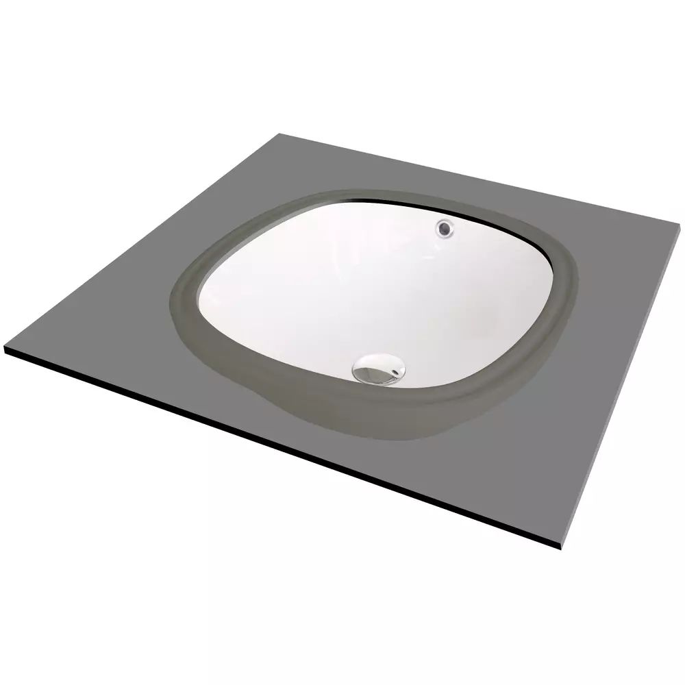Lavoar ceramica alb Deante Alpinia 38x38 cm