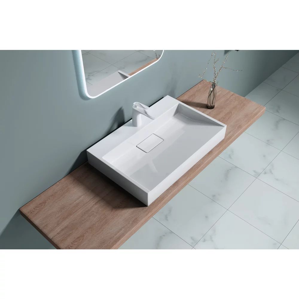 Lavoar din compozit pe blat Rune Garm 70 cm