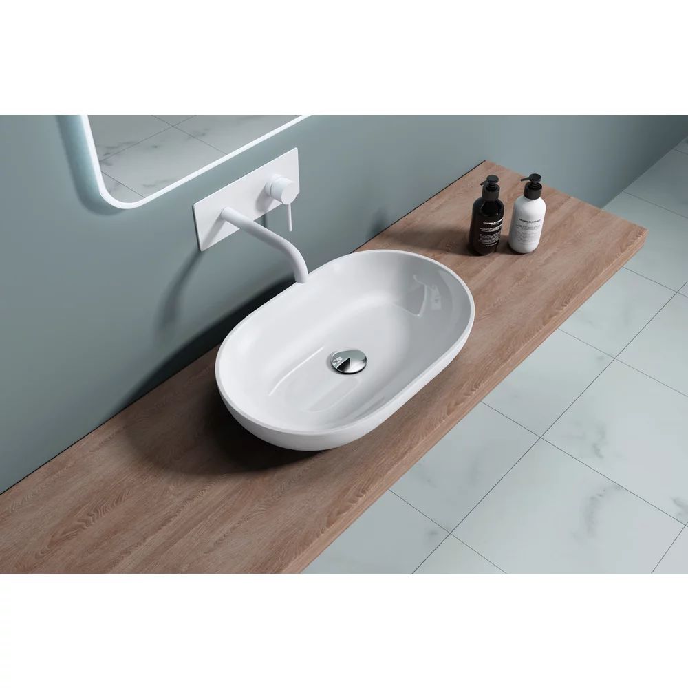 Lavoar din compozit pe blat Rune Vali 54 cm