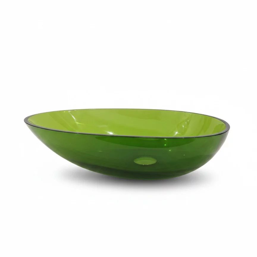 Lavoar din rasina pe blat Rune Bjorn 57 cm verde