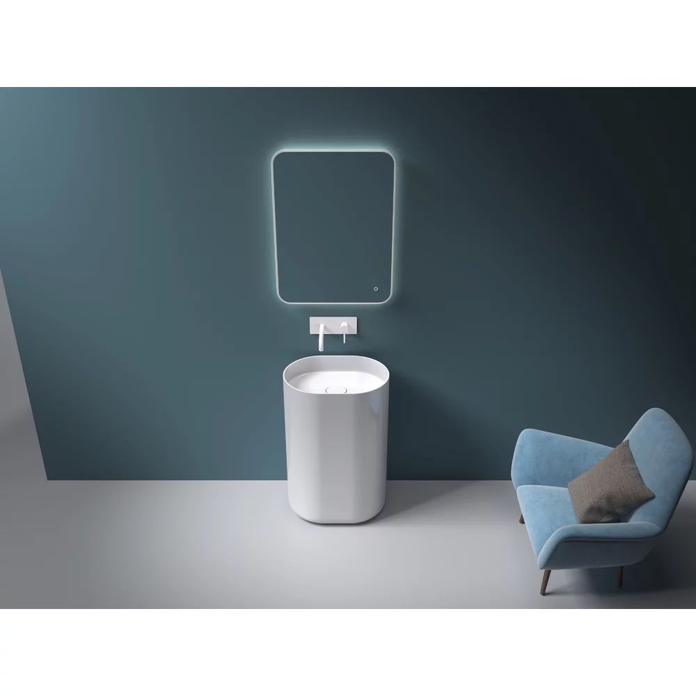 Lavoar freestanding din compozit Rune Frigg 55 cm