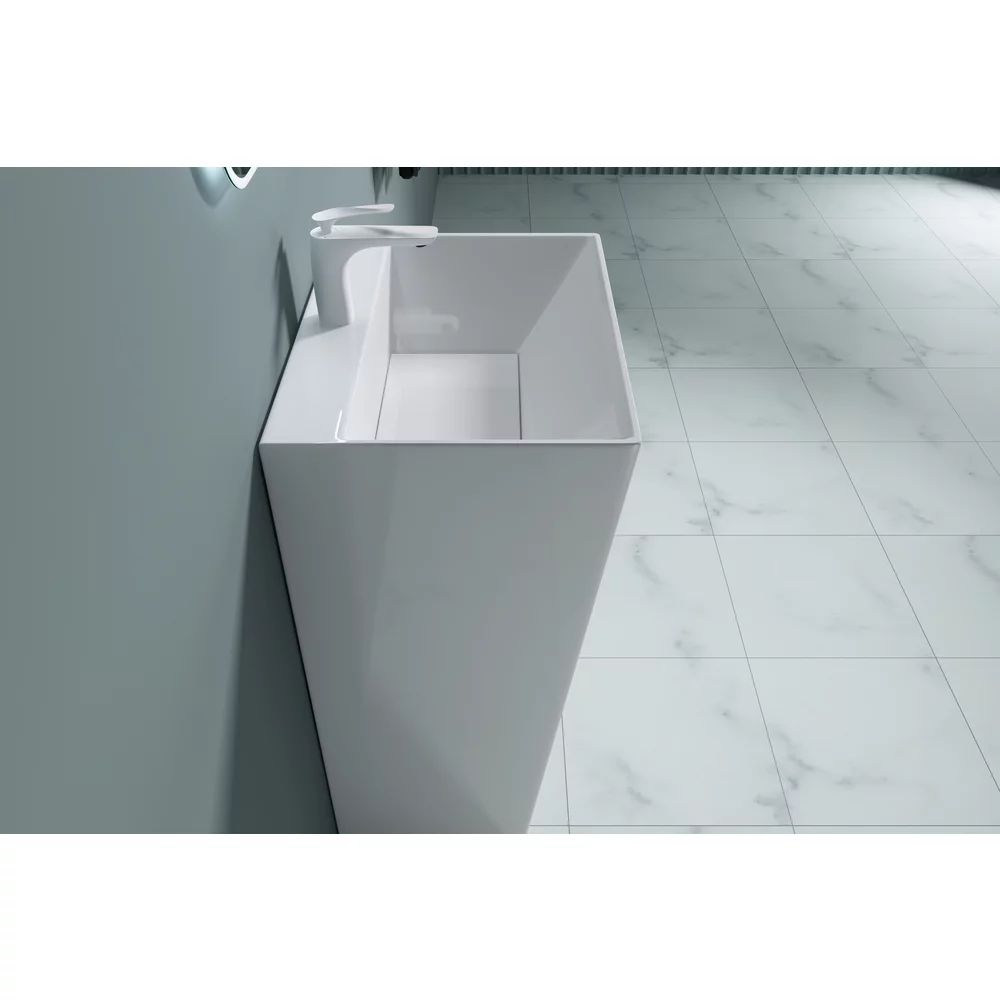Lavoar freestanding din compozit Rune Hel 60 cm
