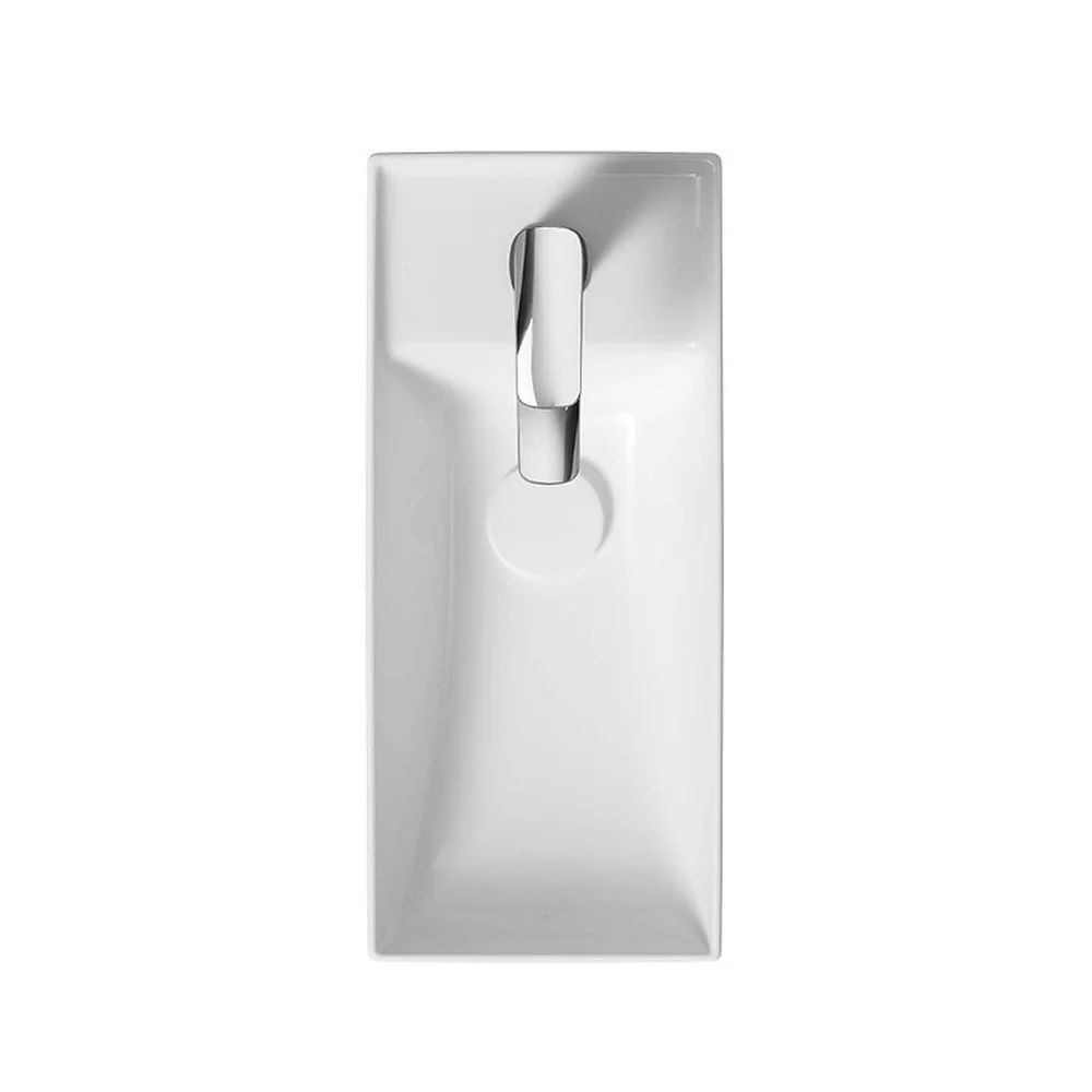 Lavoar incastrat dreptunghiular alb mat Cersanit Larga Rocklite 50 cm