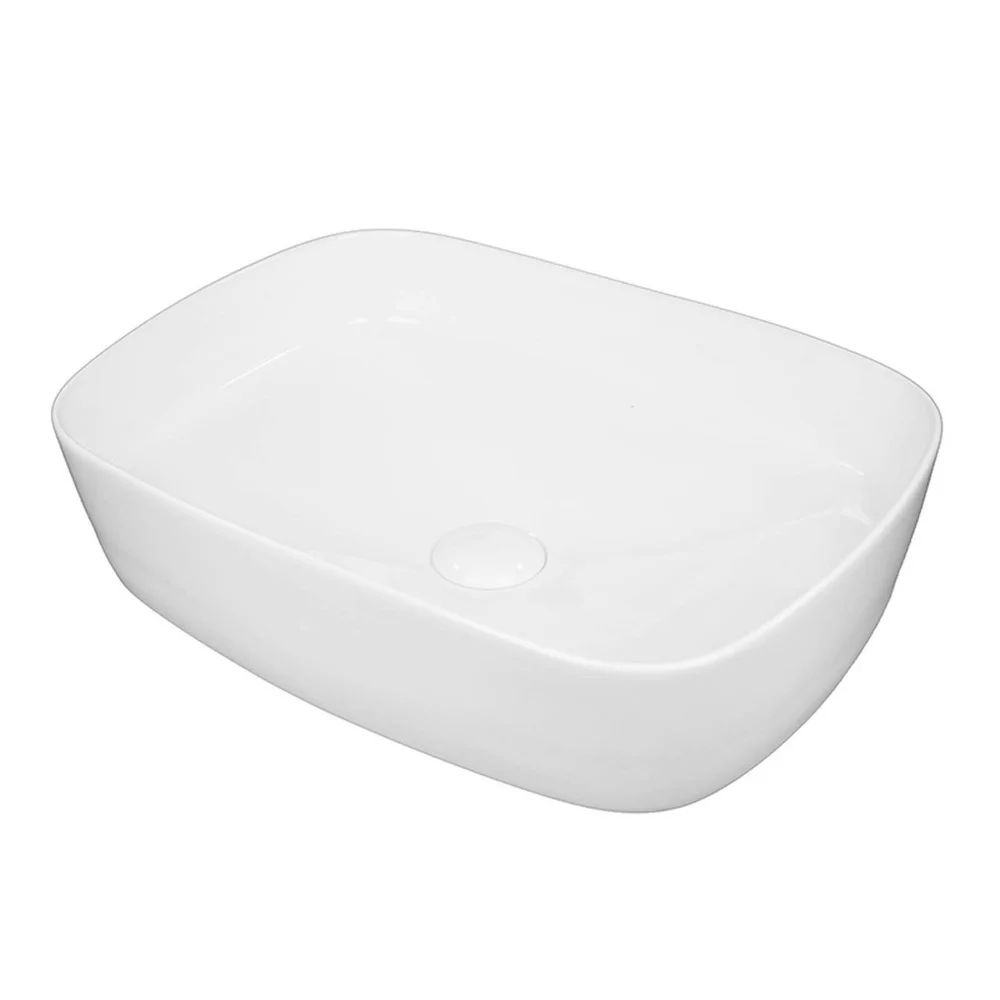 Lavoar pe blat alb Fluminia Pallas 50 cm