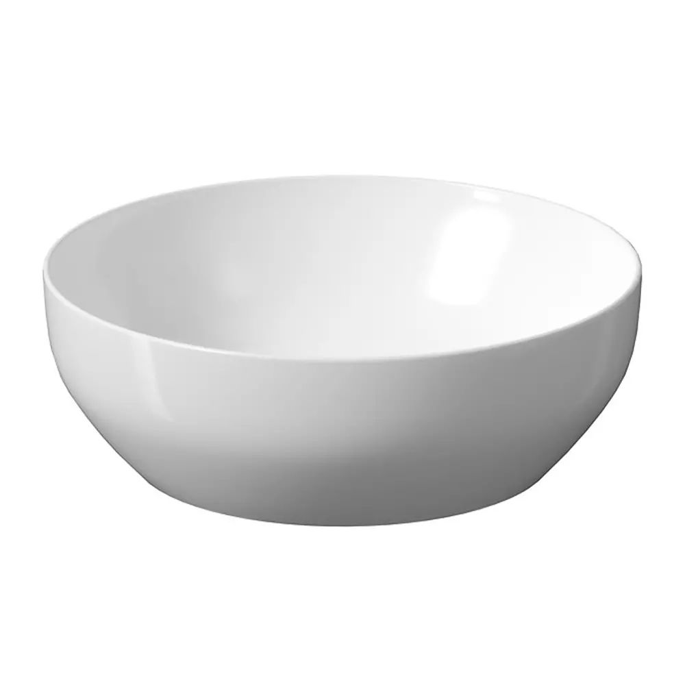 Lavoar pe blat Cersanit Larga alb lucios 40 cm