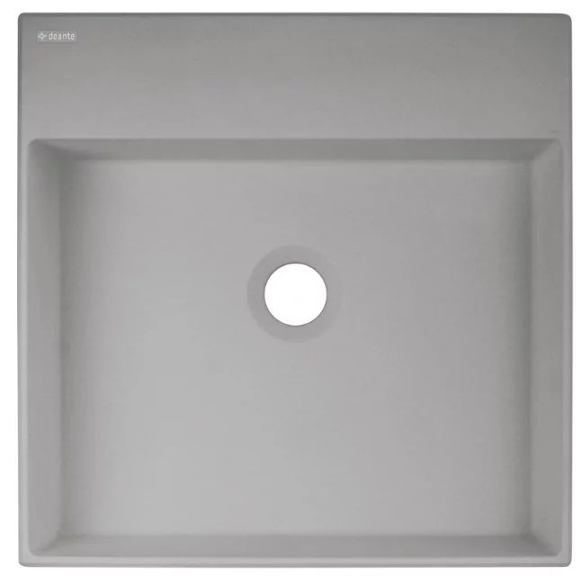 Lavoar pe blat gri metalic Deante Correo 40 cm