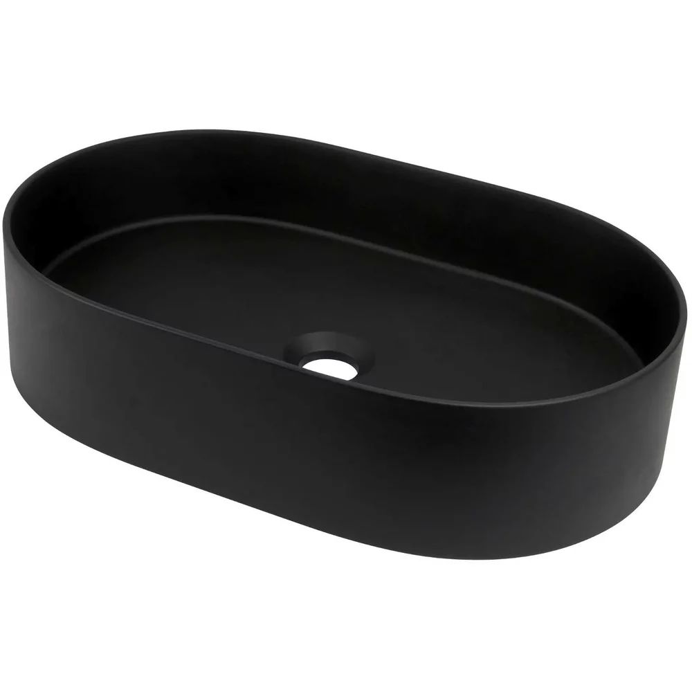 Lavoar pe blat negru Deante Silia 55 cm