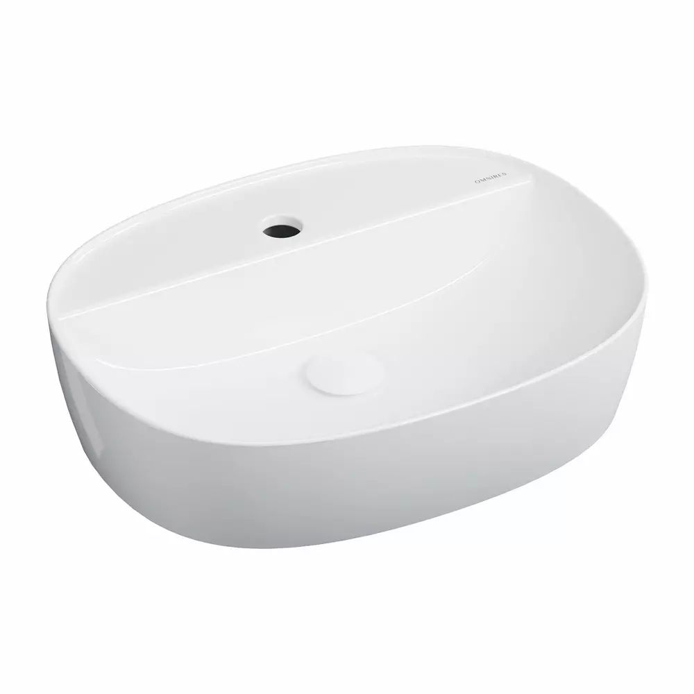 Lavoar pe blat Omnires Atlanta alb 50 x 39 cm