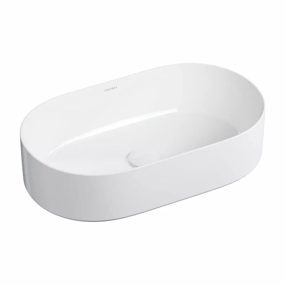 Lavoar pe blat Omnires Mesa alb 53.5 x 31.5 cm