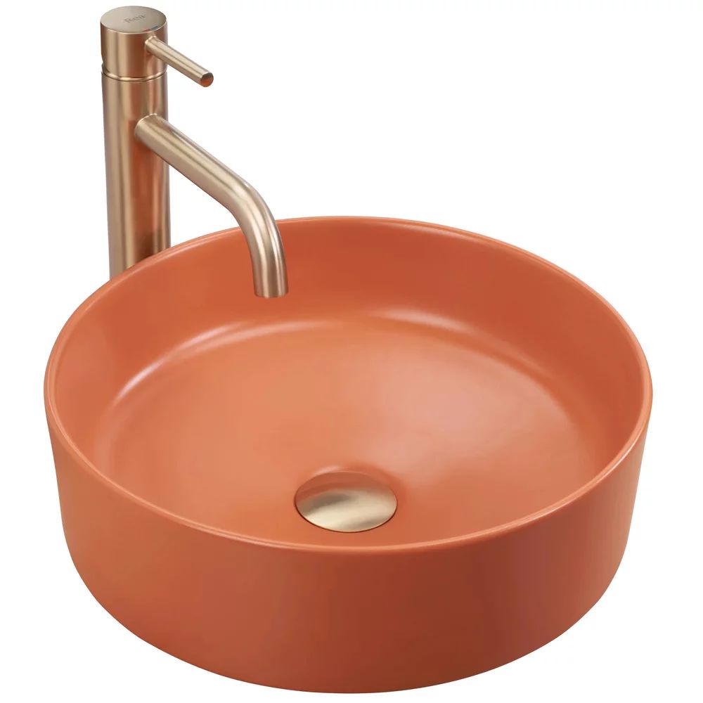 Lavoar pe blat terracotta mat Rea Sami 37 cm