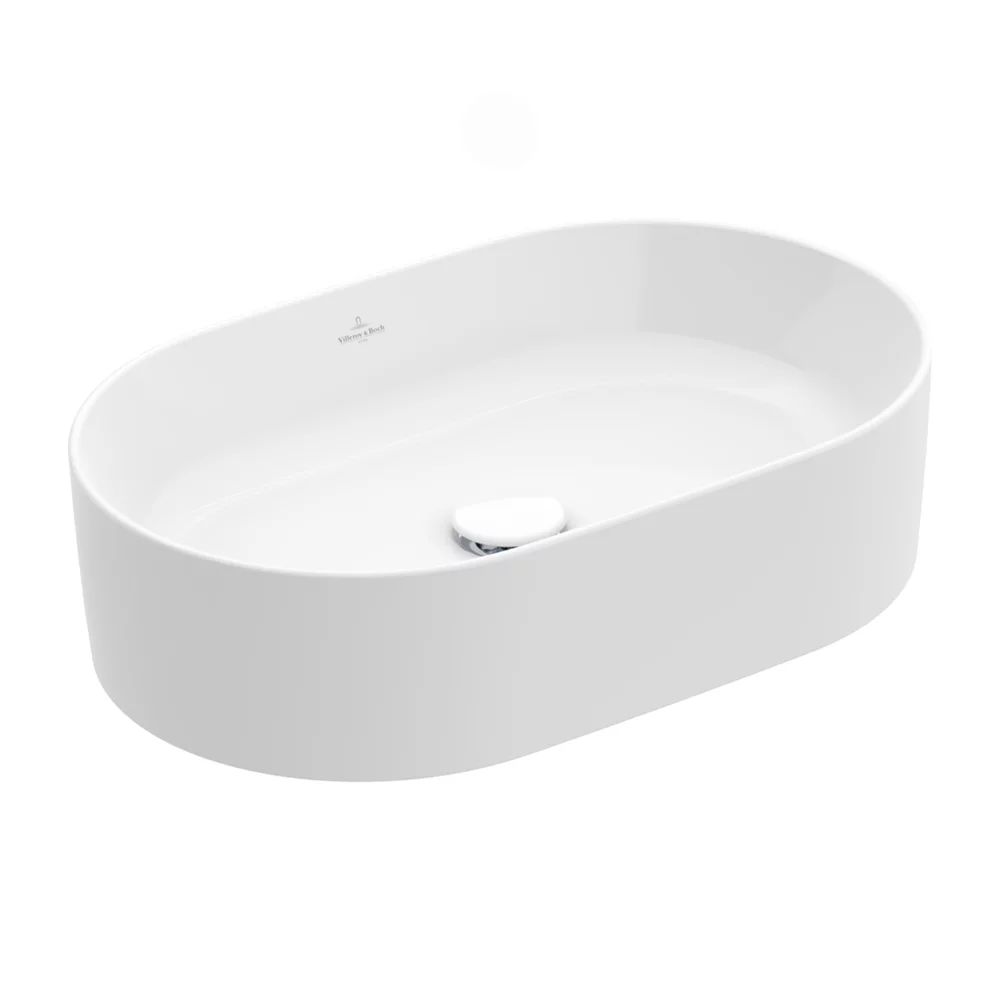 Lavoar pe blat Villeroy&Boch Collaro TitanCeram alb Alpin CeramicPlus 56x36 cm