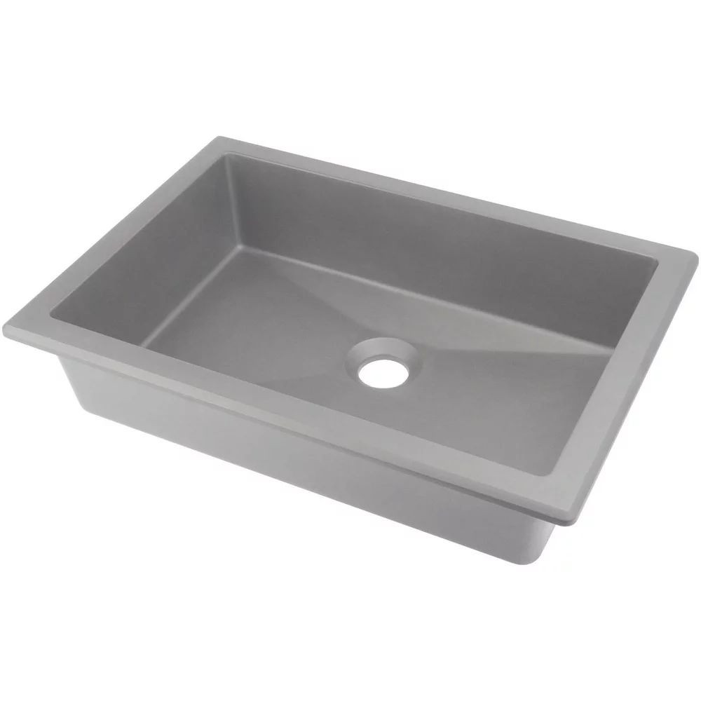 Lavoar sub blat gri metalic Deante Correo 50 cm