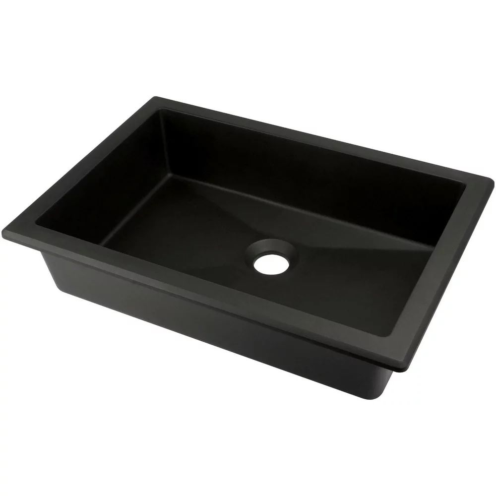 Lavoar sub blat negru Deante Correo 50 cm
