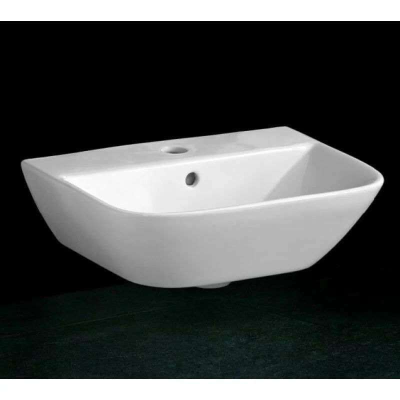 Lavoar suspendat Inter Ceramic dreptunghiular finisaj alb lucios 45.3 cm