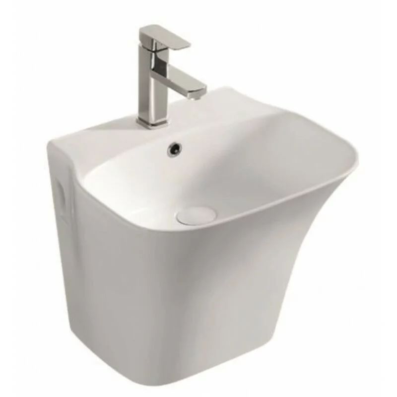 Lavoar suspendat Inter Ceramic dreptunghiular finisaj alb lucios 48 cm
