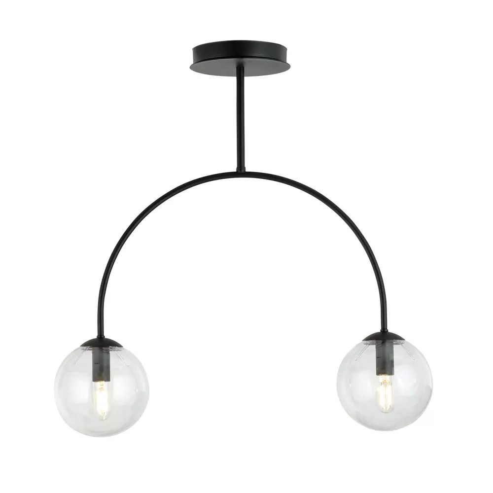 Lustra Emibig Archi 2 BL negru/transparent