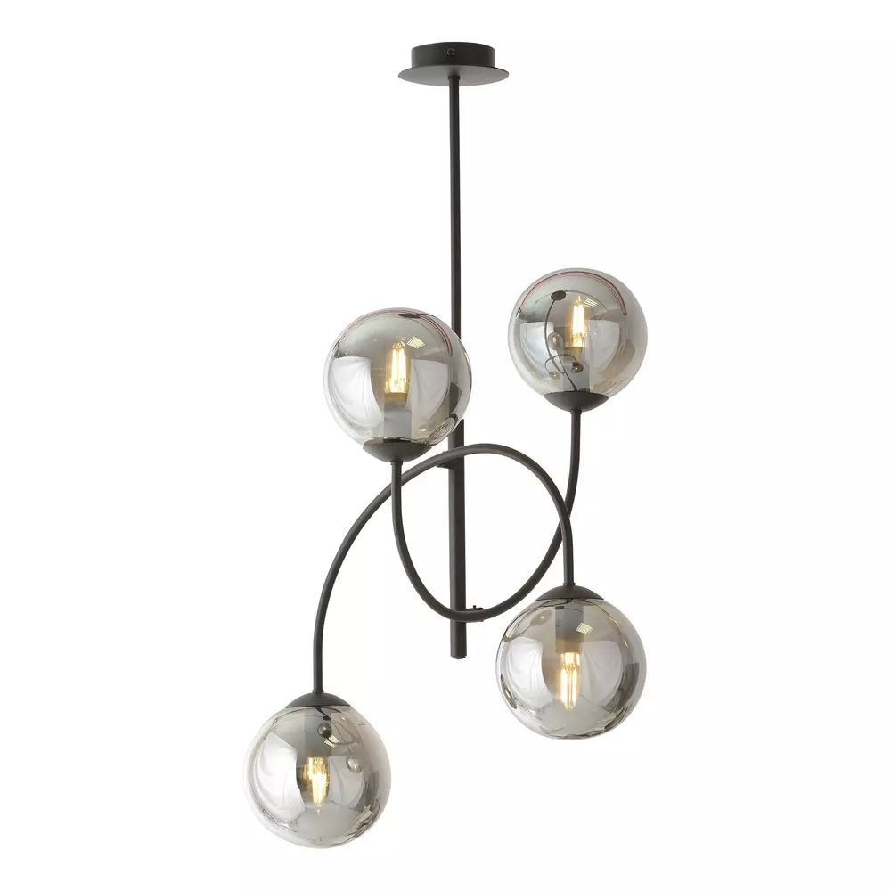 Lustra Emibig Archi 4B BL negru/grafit