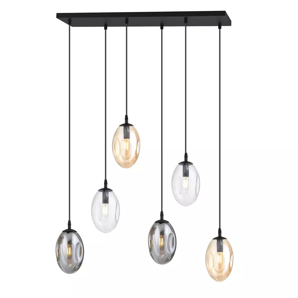 Lustra Emibig Astral 6 negru/grafit