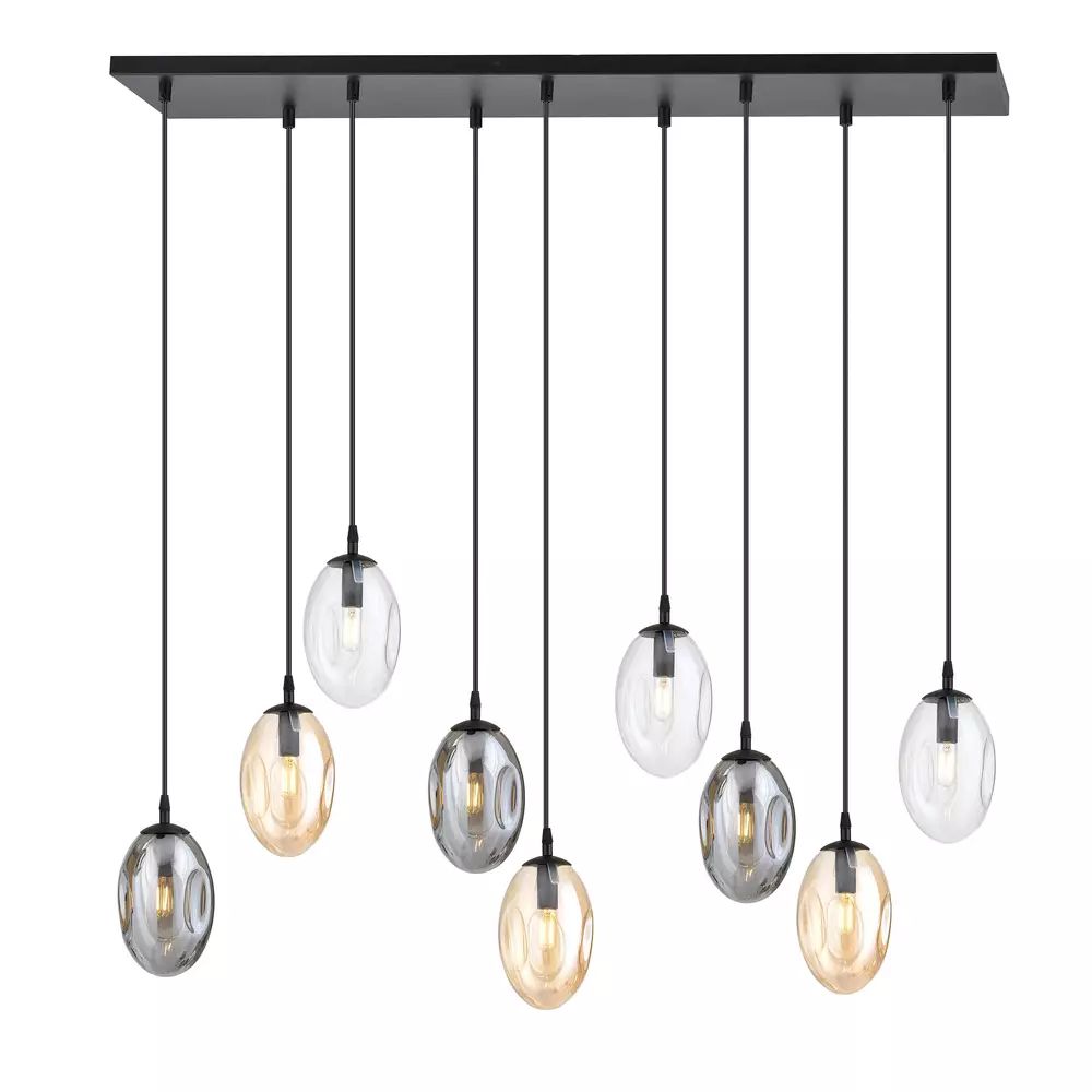 Lustra Emibig Astral 9 negru/grafit