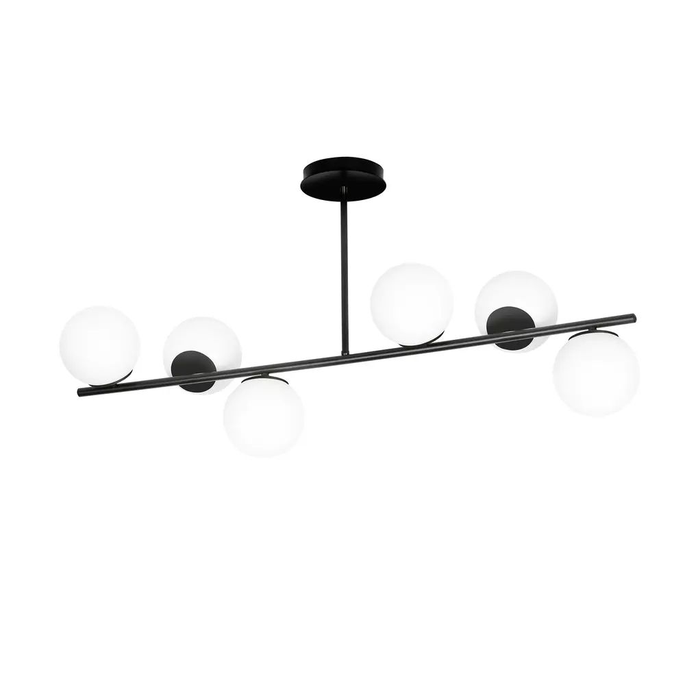 Lustra Emibig Bior 6 negru/alb