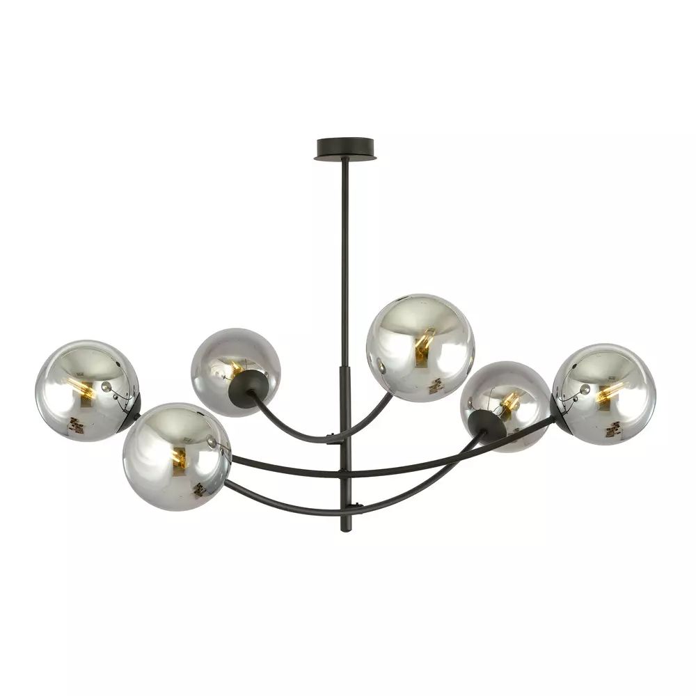 Lustra Emibig Hunter 6 negru/grafit