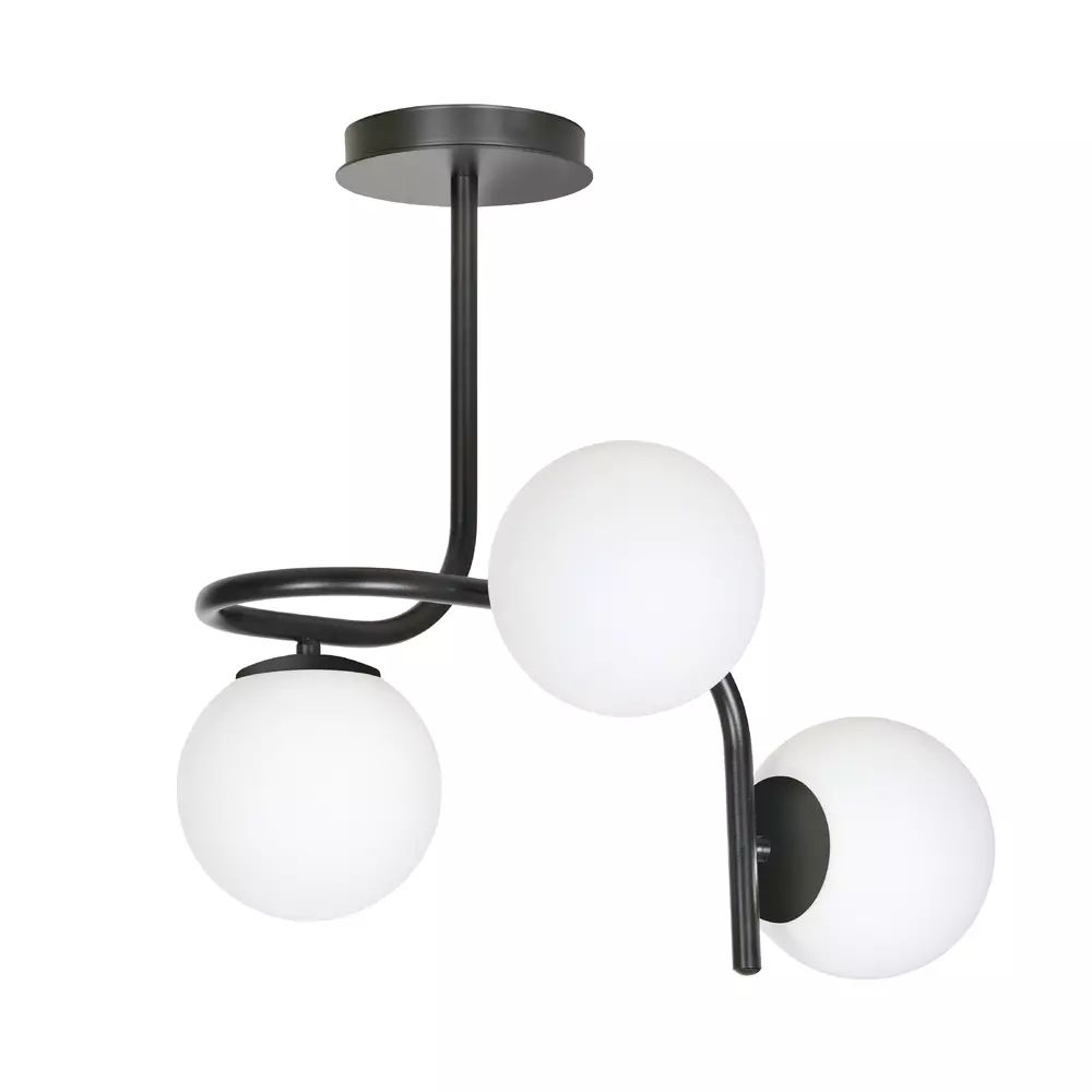Lustra Emibig Kalf 3 negru/alb