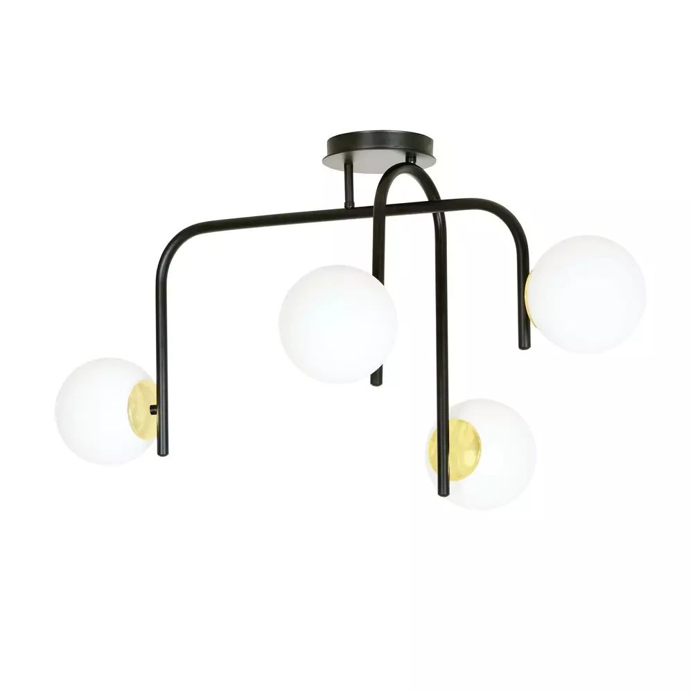 Lustra Emibig Ragnar 4B negru/alb