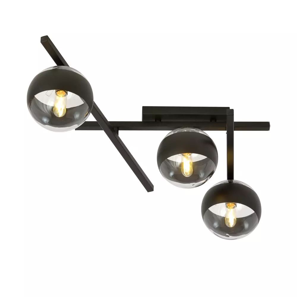 Lustra Emibig Smart 3 negru/transparent