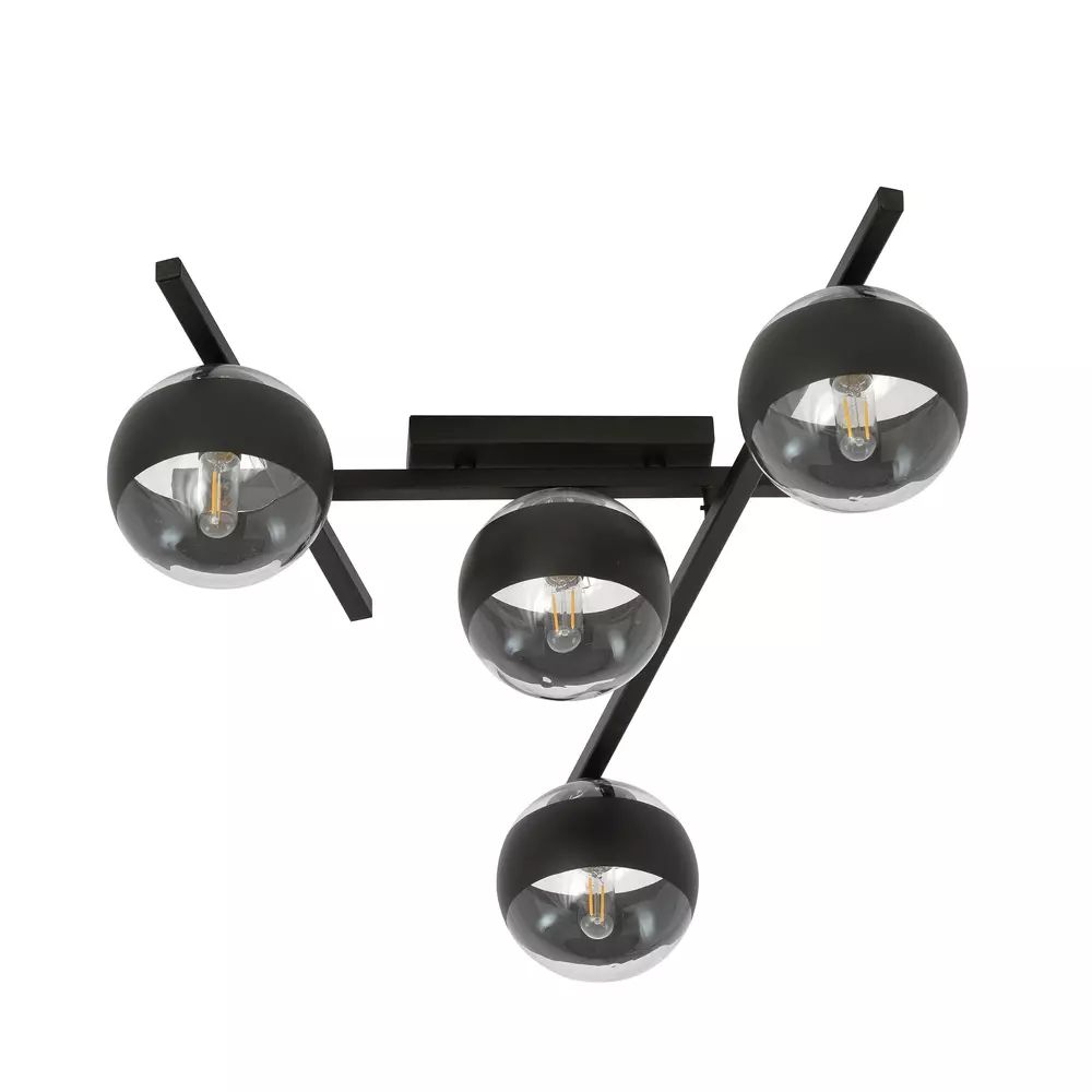 Lustra Emibig Smart 4 negru/transparent