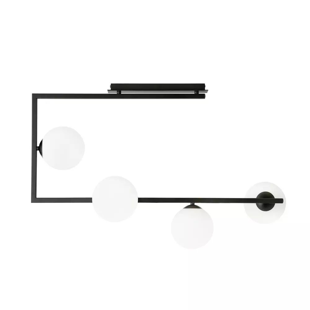 Lustra Emibig Soma 4 BL negru/alb