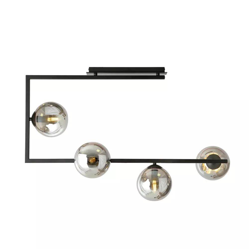 Lustra Emibig Soma 4 BL negru/grafit