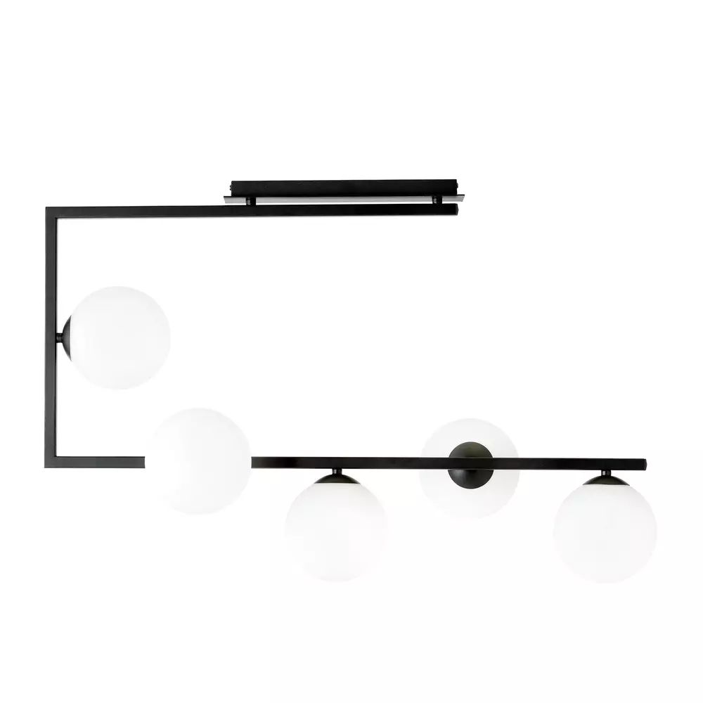 Lustra Emibig Soma 5 BL negru/alb