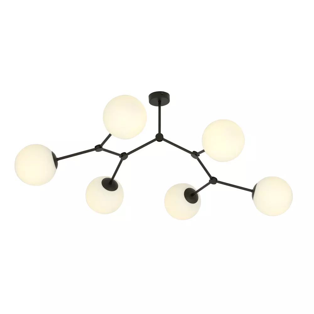 Lustra Emibig Space 6 negru/alb