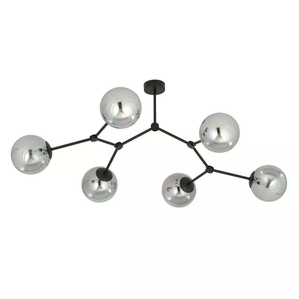 Lustra Emibig Space 6 negru/grafit