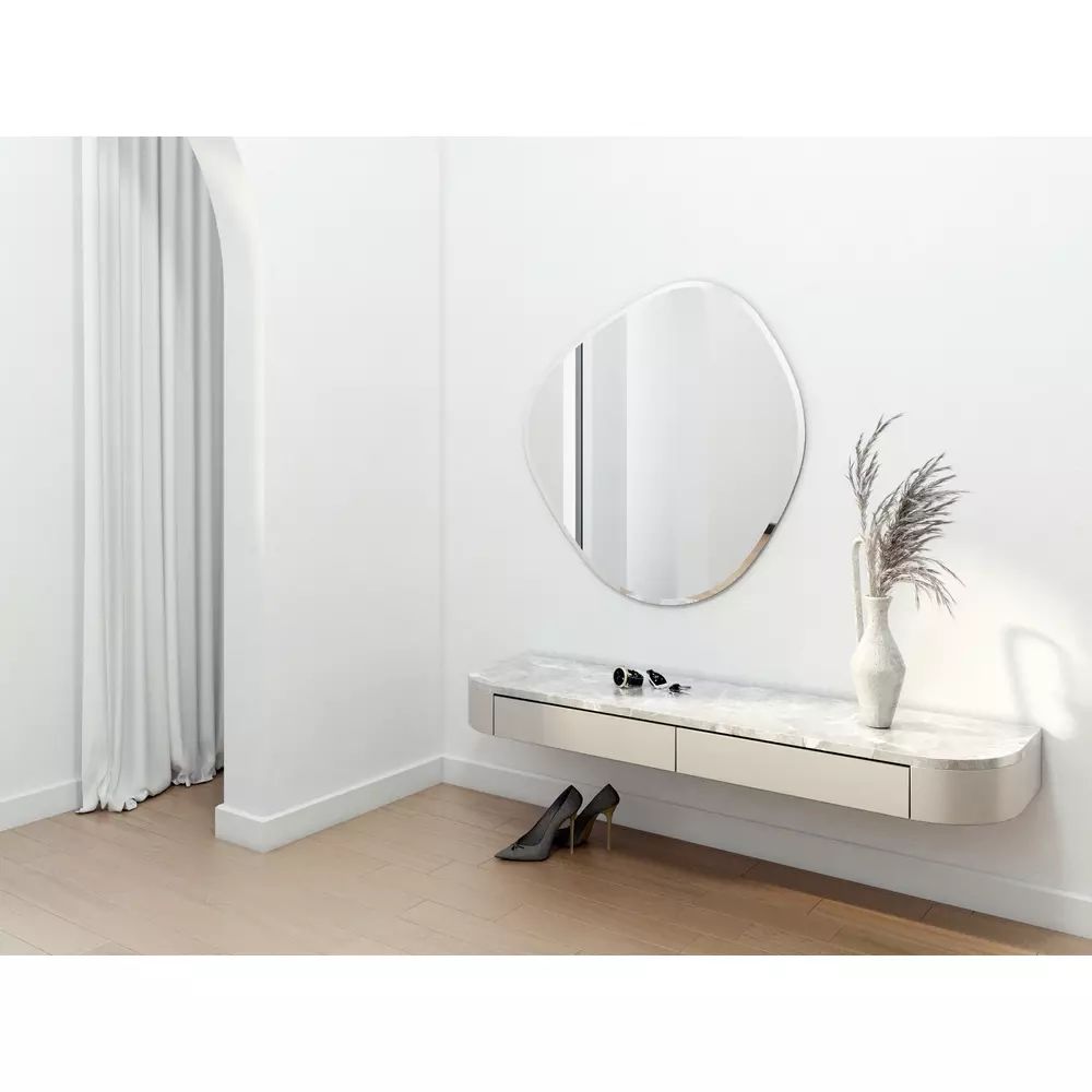 Oglinda reversibila asimetrica Dubiel Vitrum Albert 80x80 cm