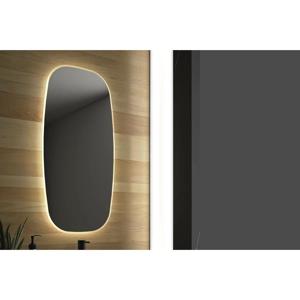 Oglinda cu iluminare Led Gala Eire 90x45 cm negru