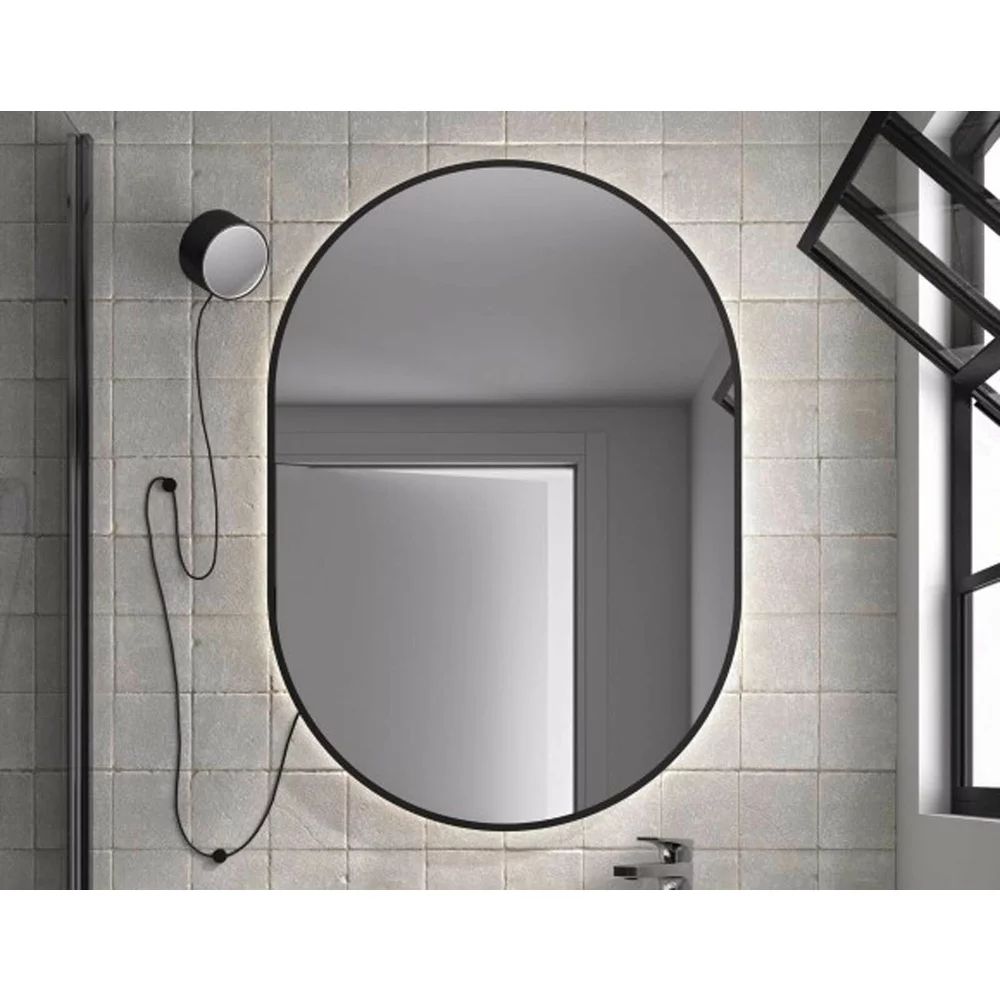 Oglinda cu iluminare Led Gala Moira 60x85 cm negru