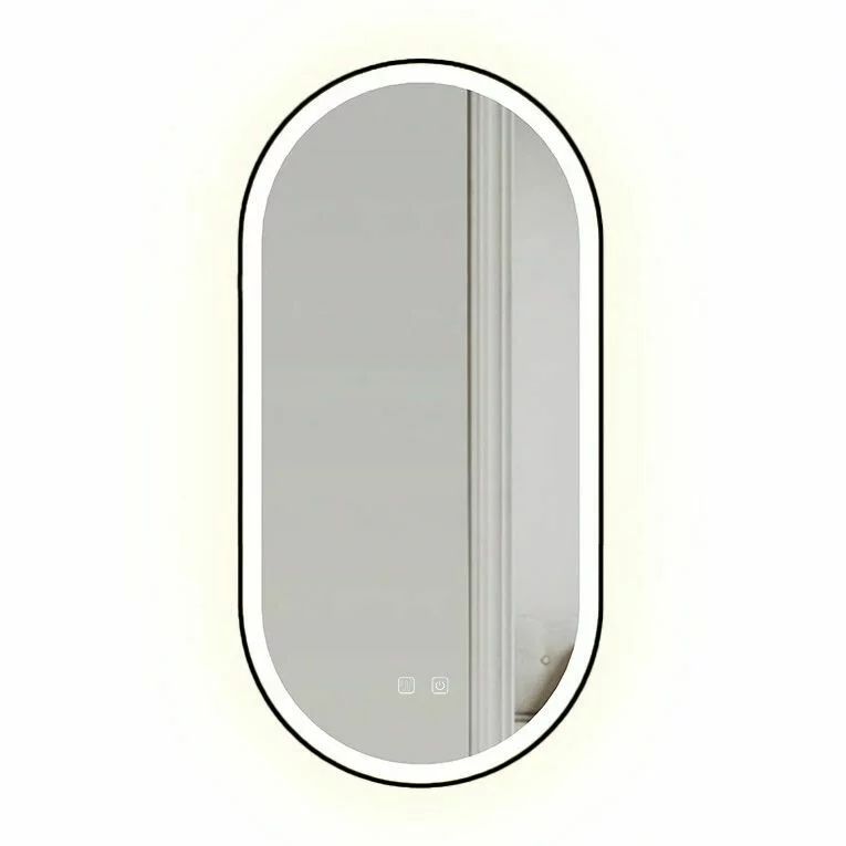 Oglinda cu iluminare Led Tutumi OVL 50x100 cm negru