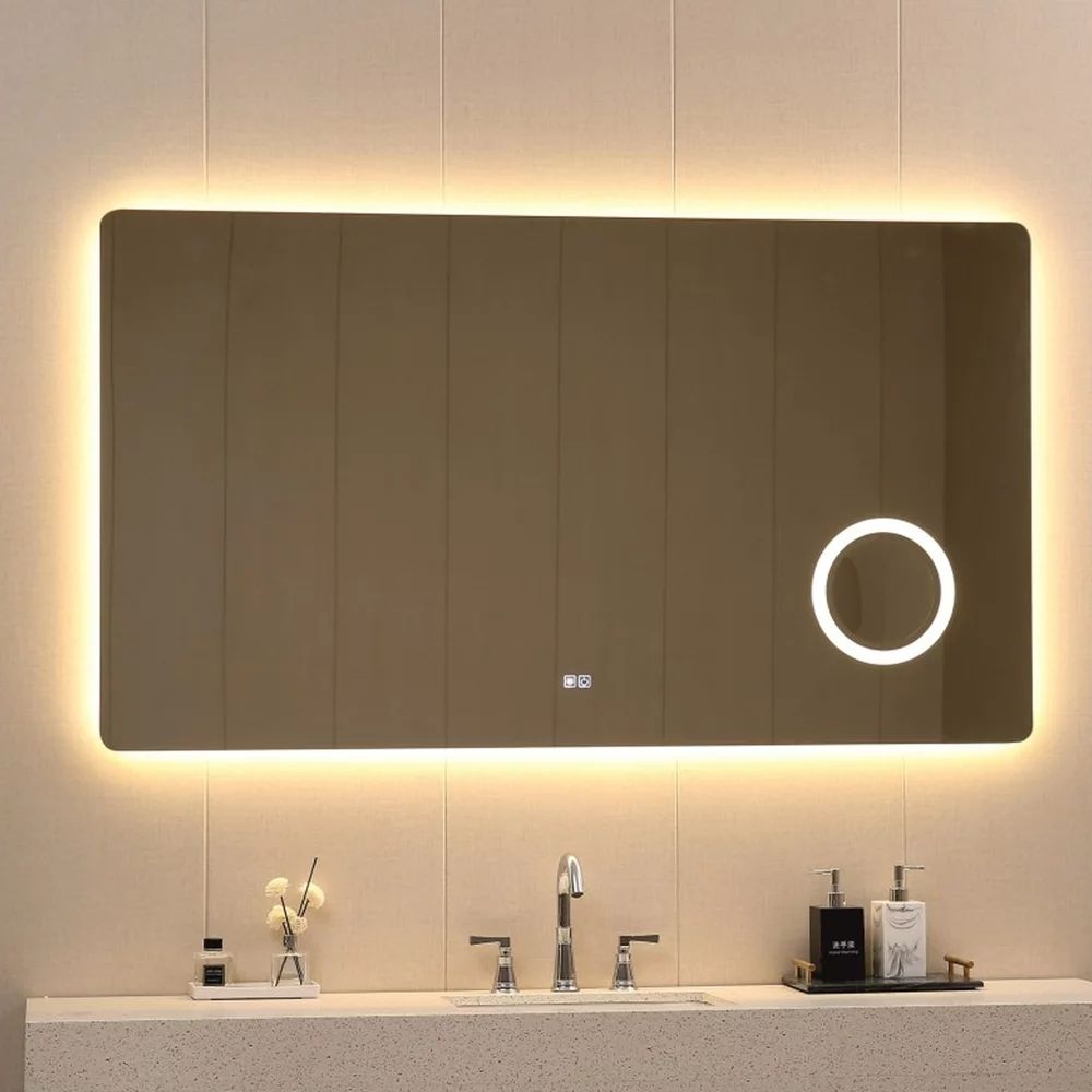 Oglinda cu iluminare si dezaburire Inter Ceramic dreptunghiulara 180x90 cm