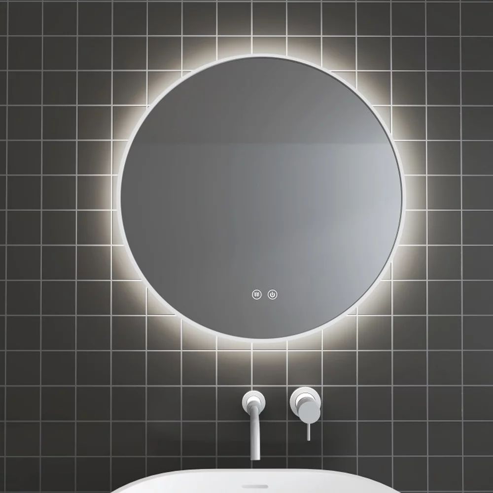 Oglinda cu iluminare si dezaburire Inter Ceramic Layla rotunda 60 cm
