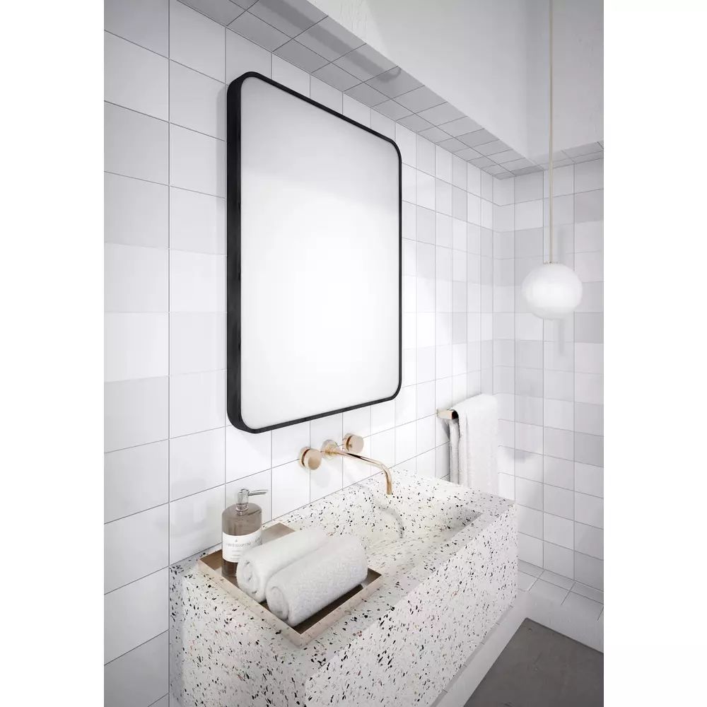Oglinda dreptunghiulara Dubiel Vitrum Niko Black 60x80 cm