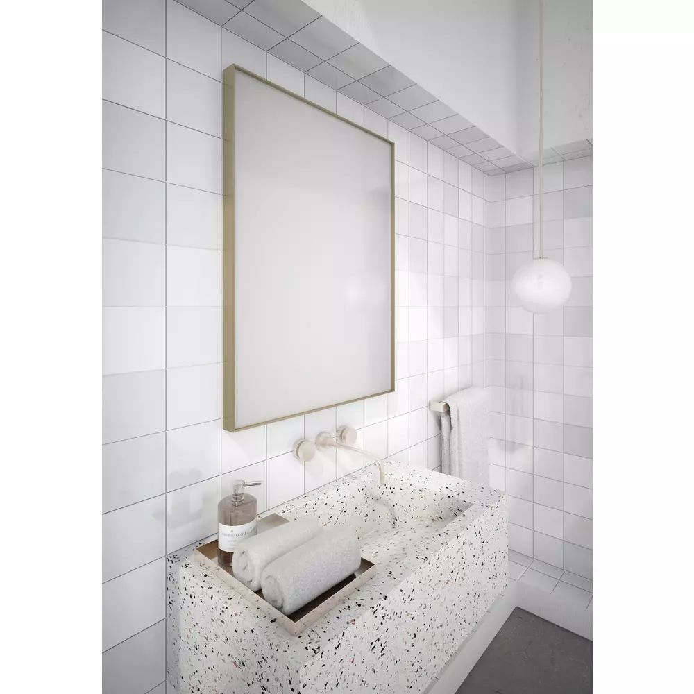 Oglinda reversibila dreptunghiulara Dubiel Vitrum Stark Gold 60x80 cm