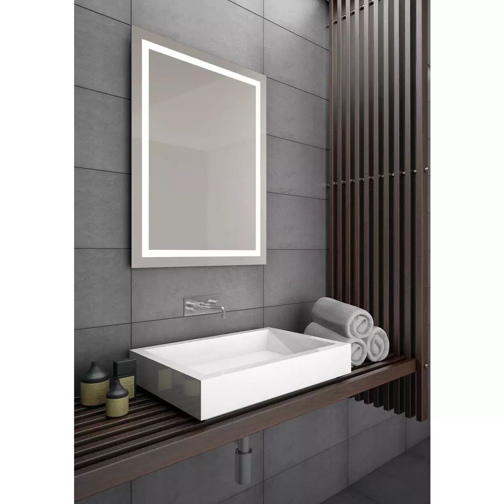 Oglinda reversibila dreptunghiulara LED Dubiel Vitrum Focus 50x70 cm