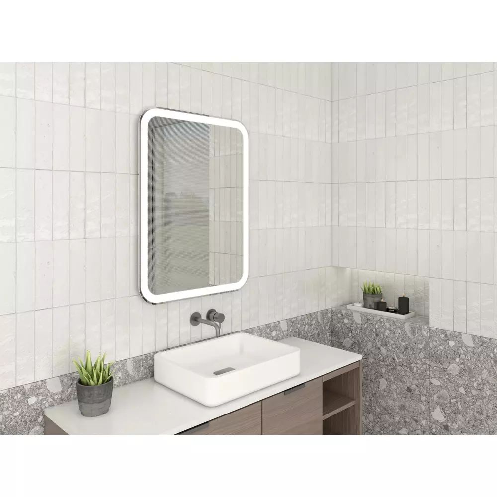 Oglinda reversibila dreptunghiulara LED Dubiel Vitrum Hugo 60x80cm