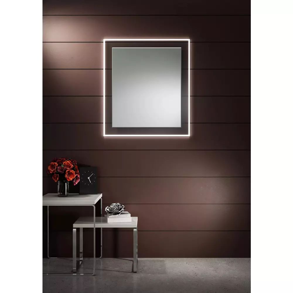 Oglinda dreptunghiulara LED Dubiel Vitrum Lumineo Alfa 60x80 cm